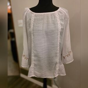 Elegant Cream Women's Top